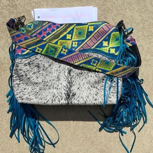 Dancing Cactus Designs Cowhide Purse